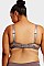 PACK OF 6 PIECES COMFY FULL CUP PLAIN LACE DD CUP BRA, 3 HOOKS & WIDE STRAP  MUBR4276PLDD