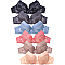 PACK OF 6 PIECES COMFY FULL CUP DD CUP BRA, WIDE STRAP