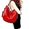 MH-BR7129  Color Block Expandable Single Strap Patent Hobo