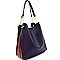 Colorblock Side Multi-Compartment Chain Hobo MH-BR7130