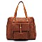 Colorblock Front Pocket Satchel