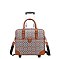 Oval Print Rolling Travel Bag