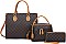 3 IN 1 FASHION MONOGRAM SATCHEL SET
