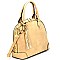 BS106-LP Snake Print Trim 2 Way Dome Satchel