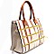 BS111-LP Brushed Stripe Patchwork Satchel