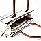 BS111-LP Brushed Stripe Patchwork Satchel