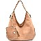 BS1151-LP Whipstitched 2 Way Hobo with Pouch