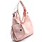 BS1151-LP Whipstitched 2 Way Hobo with Pouch