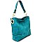 BW1348A-LP Side Ring Large Hooked Single Strap Hobo