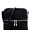 Chic Front Pocket Tassel Accent Textured Cross Body Bag MH-BS2309F