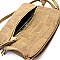 Chic Front Pocket Tassel Accent Textured Cross Body Bag MH-BS2309F