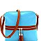 Fashionable Tassel Accent Two-Tone Nylon Cross Body MH-BS2408