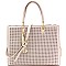 Tassel Accent Laser-cut Structured Satchel MH-BS3049