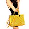 Tassel Accent Laser-cut Structured Satchel MH-BS3049
