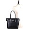 Bow Accent 2-Way Tall Shopper Tote  MH-BS3251
