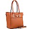 Bow Accent 2-Way Tall Shopper Tote  MH-BS3251