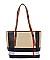 2-in-1 Plaid Check Print Shopper