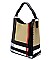 Plaid Check Bucket Satchel