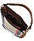 Plaid Check Bucket Satchel