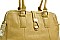 TRIPLE COMPARTMENTS FLAP ACCENT BUCKLE TOTE