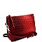 Ostrich Embossed 5-Compartment Cross Body