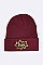 Trendy POW Sequins Patch Iconic Beanie LA-MKH3516P