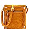 Modish Braided Tassel Accent Multi-Compartment Cross Body MH-BW2134A