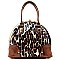 Leopard Print Metal Frame Tote