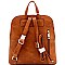 TASSEL ACCENT WHIP STITCHED BACKPACK