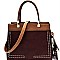 Stitch Accent 2 in 1 Structured Satchel MH-BY4072S