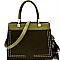 Stitch Accent 2 in 1 Structured Satchel MH-BY4072S