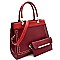 Stitch Accent 2 in 1 Structured Satchel MH-BY4072S