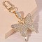 Rhinestone Butterfly Keychain Metal Bag Pendant