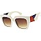 Pack of 12 Iconic Color Square Frame Sunglasses Set