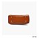 Crocodile Patent Circle Handle Satchel