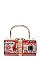 Round Stack Of Hundred Dollars Clutch Evening Bag (MEDIUM 7")