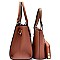 3 IN 1 VALUE SET OF SATCHEL TOTE AND MATCHING WALLET RZ-CA702