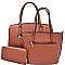 3 IN 1 VALUE SET OF SATCHEL TOTE AND MATCHING WALLET RZ-CA702