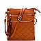 CC6051-LP Quilted Multi Pocket Cross Body