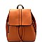 CF020-LP Classy Drawstring Flap Backpack with Organizer Slips