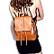 CF020-LP Classy Drawstring Flap Backpack with Organizer Slips