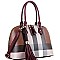 Plaid Check Tasseled 2Way Bag