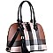 Plaid Check Tasseled 2Way Bag