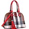 Plaid Check Tasseled 2Way Bag