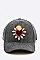Heart Embroidered Suede Cap LA-EMH0910