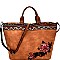 Sequin Embellished Flower Patch Bohemian Tote MH-CJF033