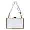 Acrylic Chain Handle See Thru Crossbody Clutch