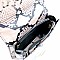 TURN LOCK SNAKE PRINT SATCHEL