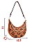 Chain Accented Monogram Hobo Shoulder Bag Wallet Set