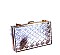 CLEAR ACRYLIC BOX CLUTCH WITH CHAIN